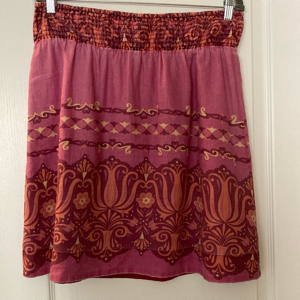 VINTAGE FREE PEOPLE Cotton/Linen Skirt - L